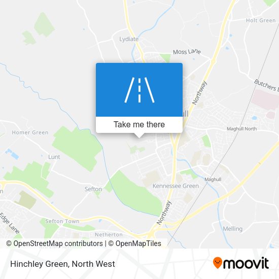 Hinchley Green map