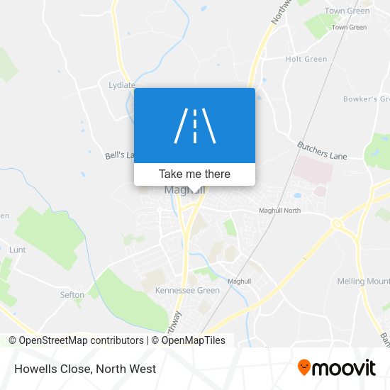 Howells Close map