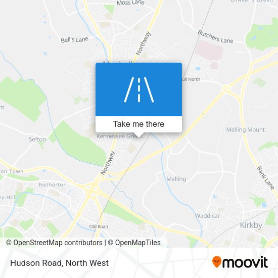 Hudson Road map