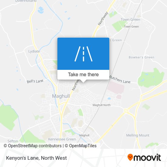 Kenyon's Lane map