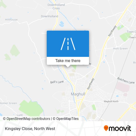 Kingsley Close map