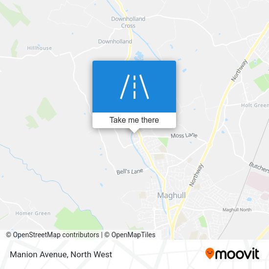 Manion Avenue map