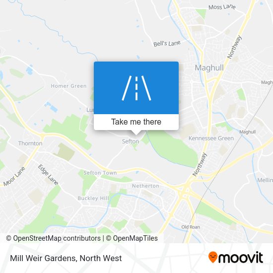 Mill Weir Gardens map