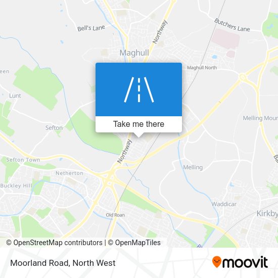 Moorland Road map