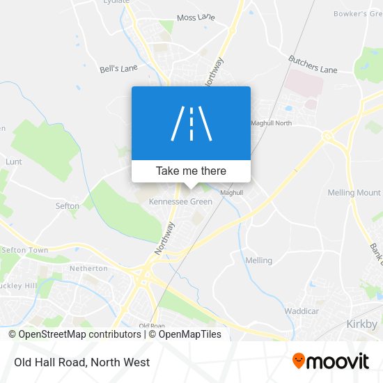 Old Hall Road map