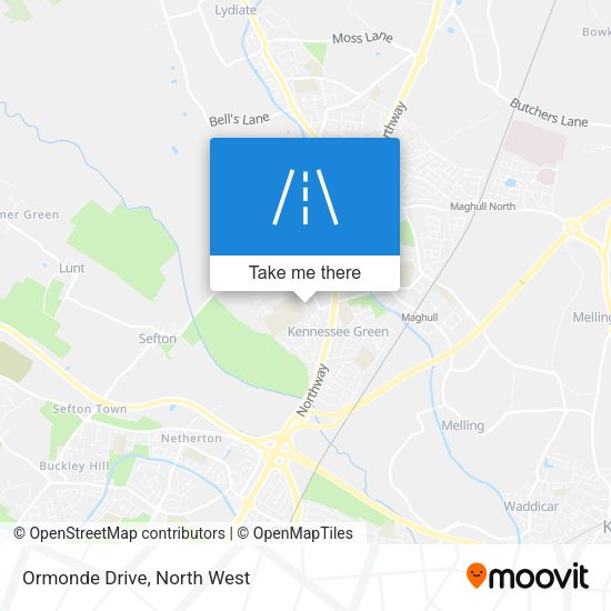 Ormonde Drive map