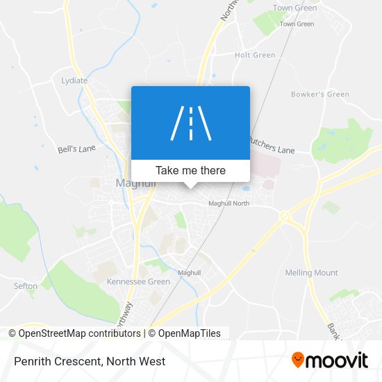 Penrith Crescent map