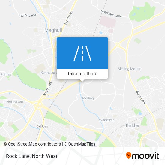 Rock Lane map