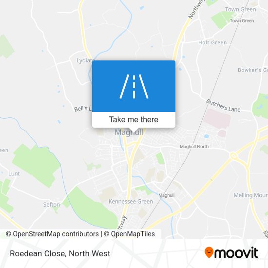 Roedean Close map