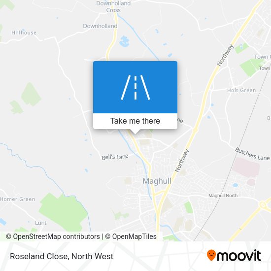 Roseland Close map