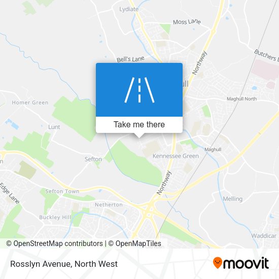 Rosslyn Avenue map