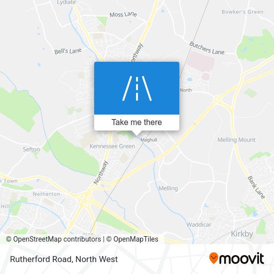 Rutherford Road map