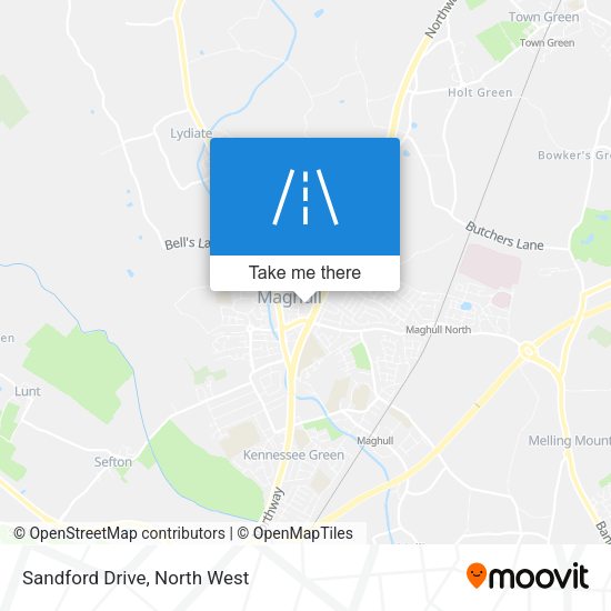 Sandford Drive map