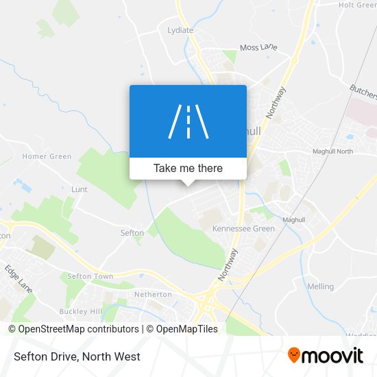 Sefton Drive map