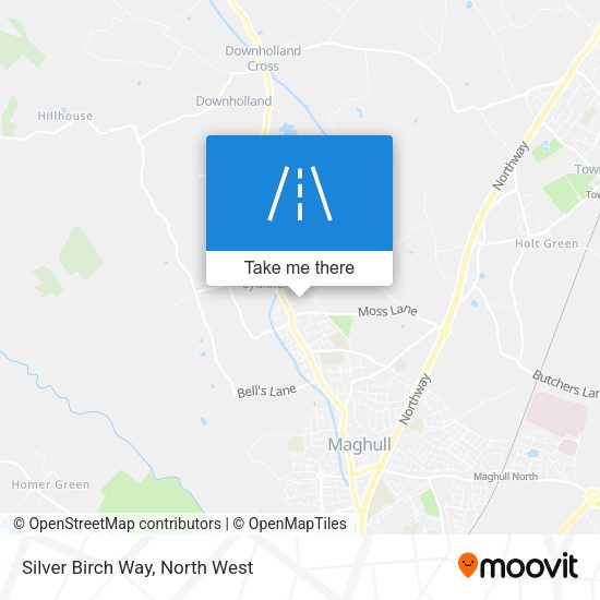Silver Birch Way map