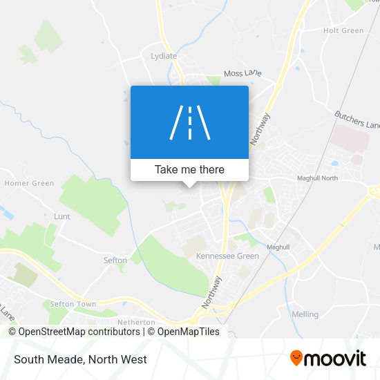 South Meade map