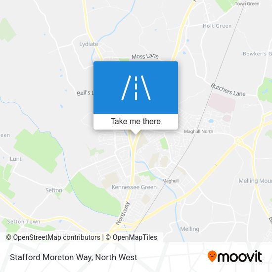 Stafford Moreton Way map