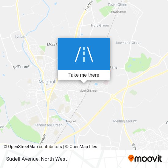 Sudell Avenue map