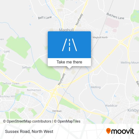 Sussex Road map
