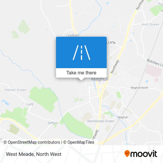 West Meade map