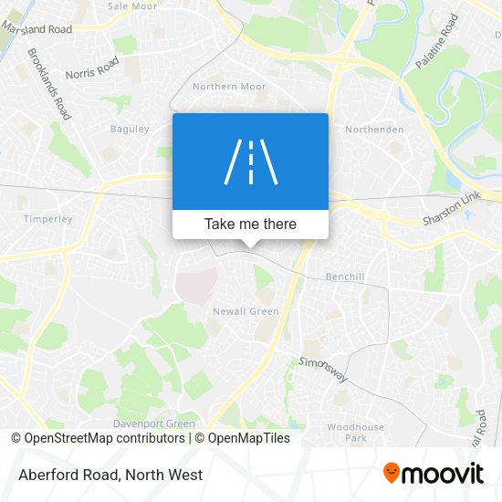 Aberford Road map