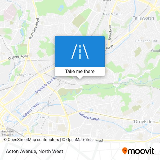 Acton Avenue map