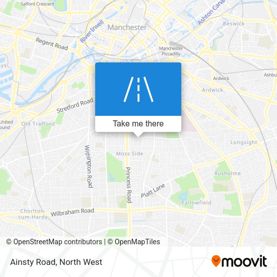 Ainsty Road map