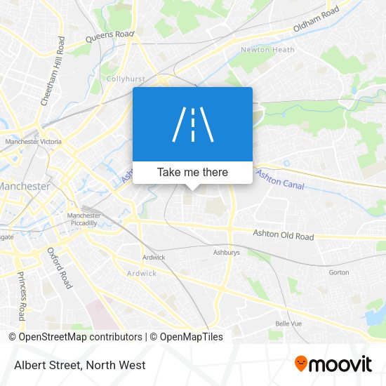 Albert Street map