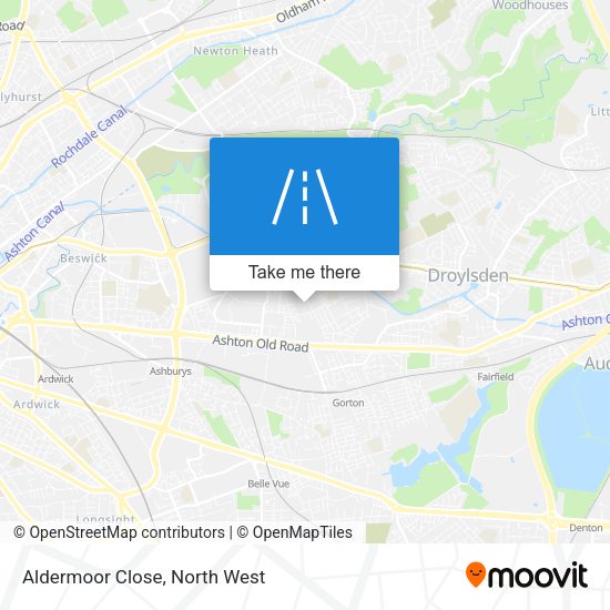 Aldermoor Close map