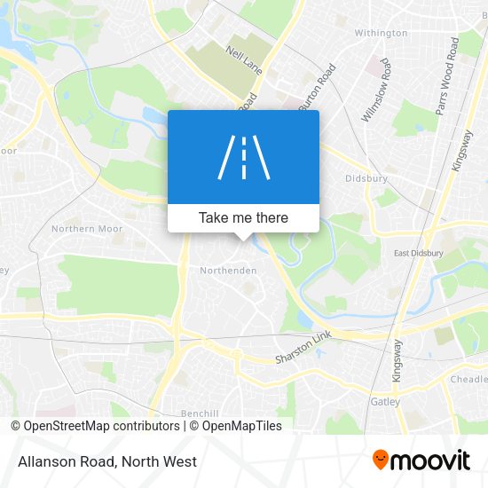 Allanson Road map