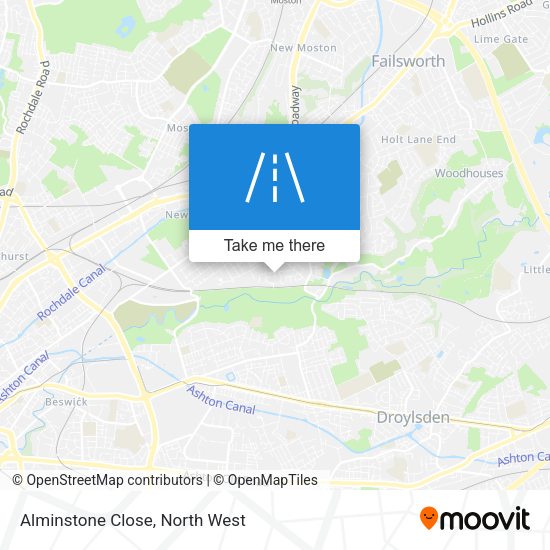 Alminstone Close map