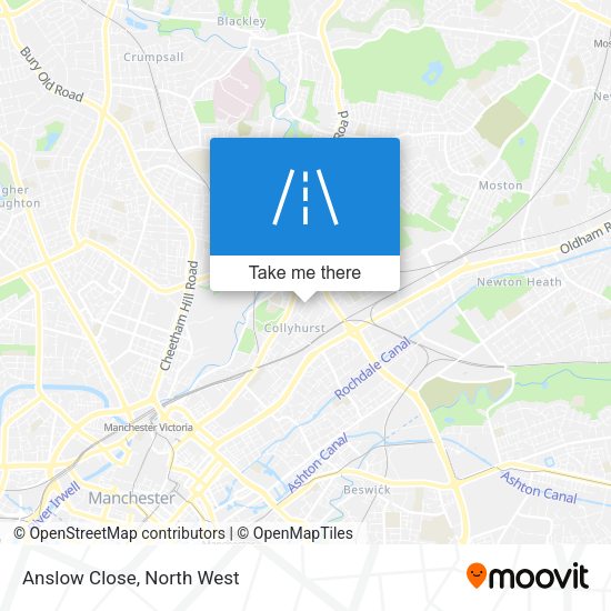 Anslow Close map