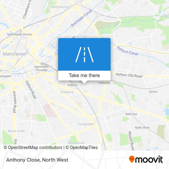 Anthony Close map
