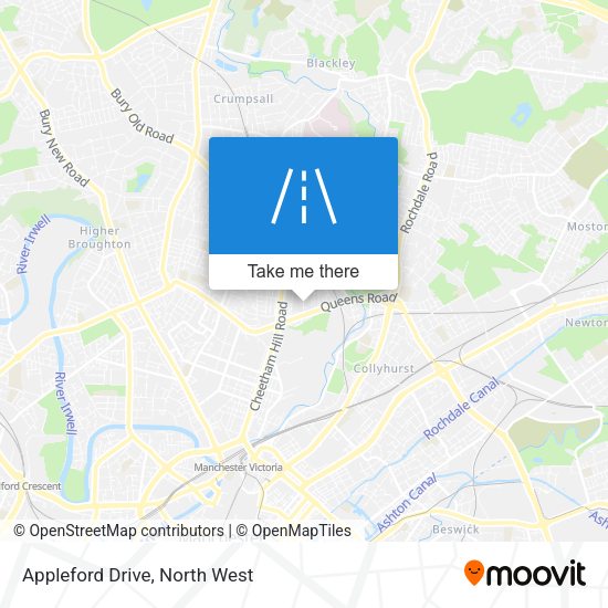 Appleford Drive map