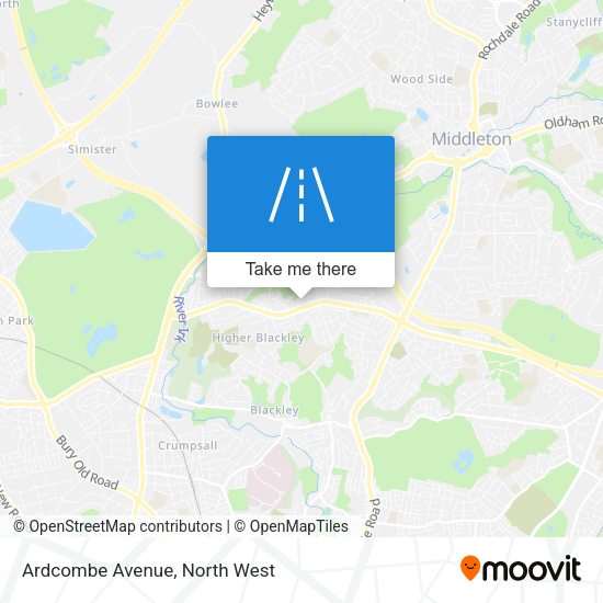 Ardcombe Avenue map