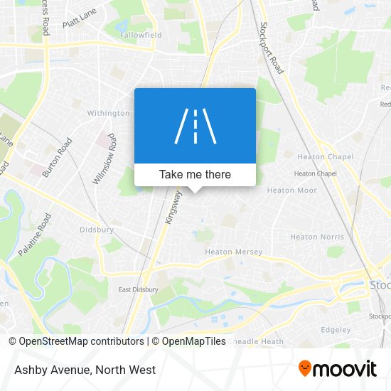 Ashby Avenue map