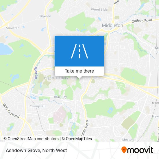 Ashdown Grove map