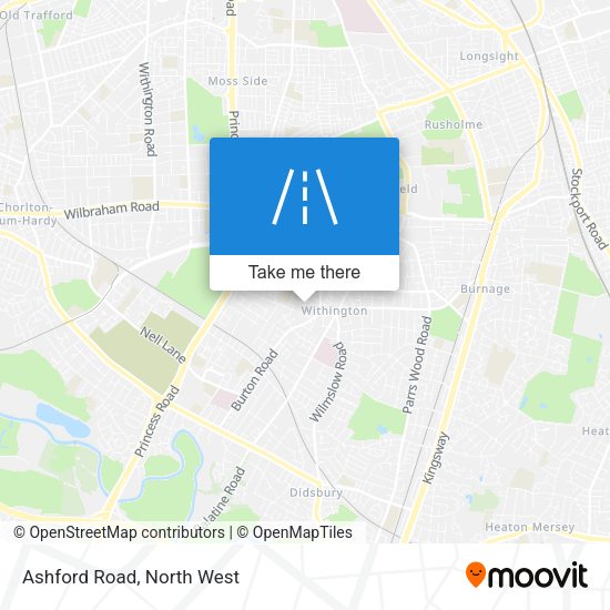 Ashford Road map