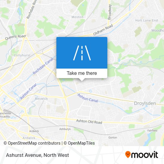 Ashurst Avenue map
