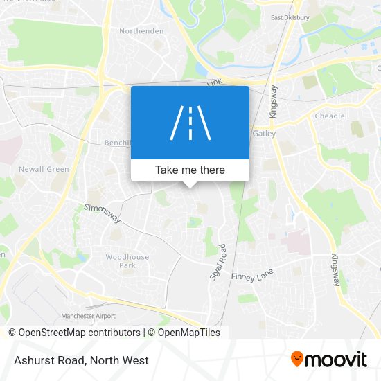 Ashurst Road map