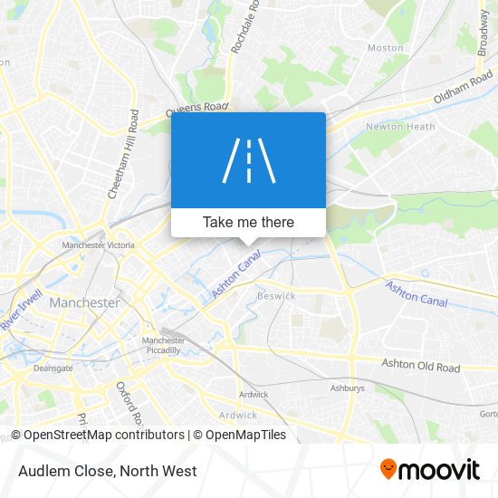 Audlem Close map