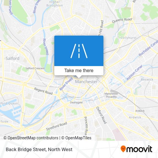 Back Bridge Street map