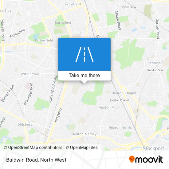 Baldwin Road map