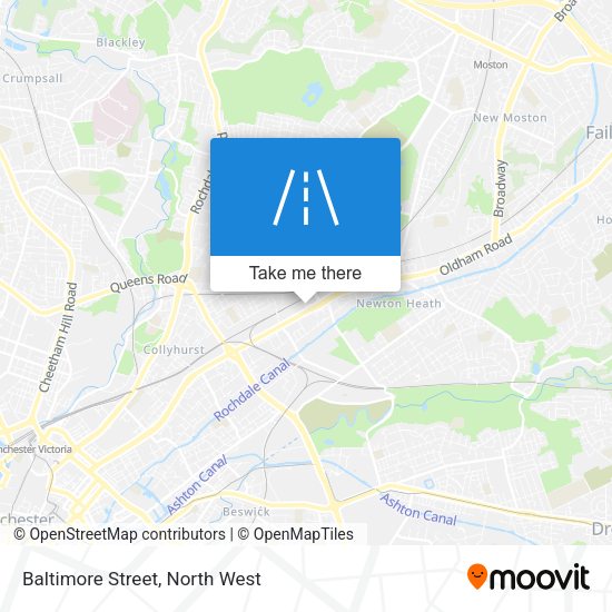 Baltimore Street map