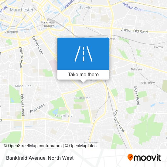 Bankfield Avenue map