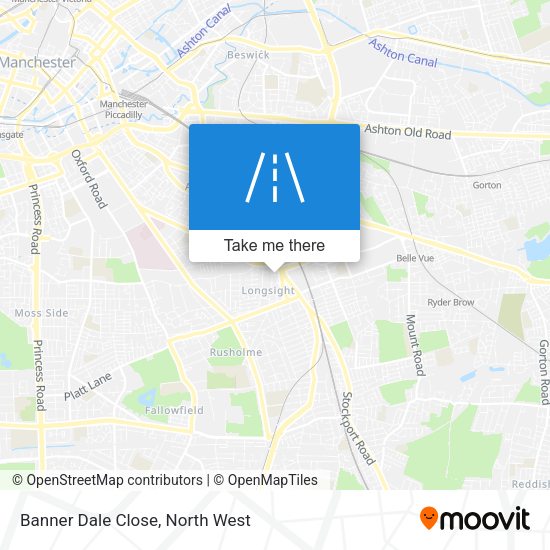 Banner Dale Close map