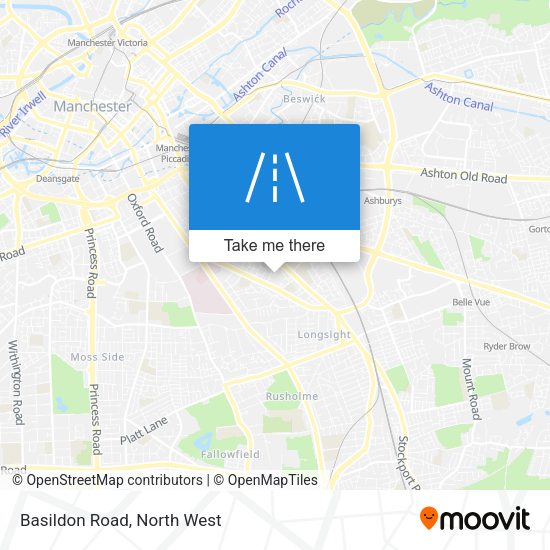 Basildon Road map