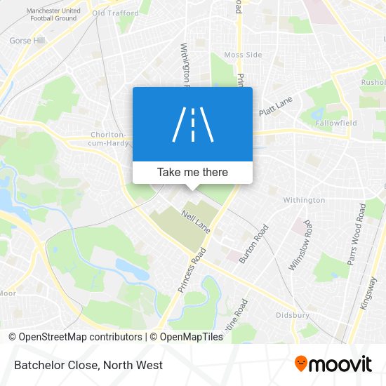 Batchelor Close map