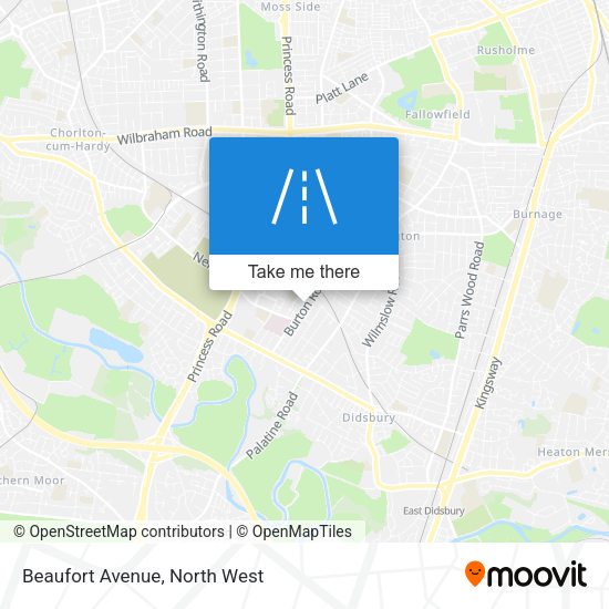 Beaufort Avenue map