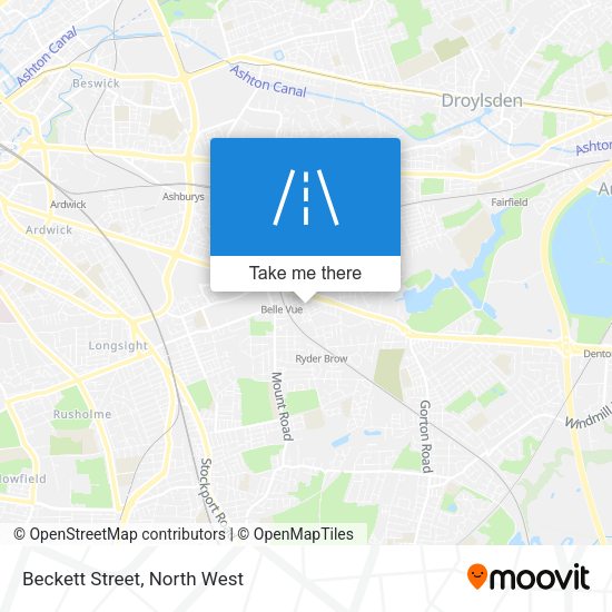 Beckett Street map